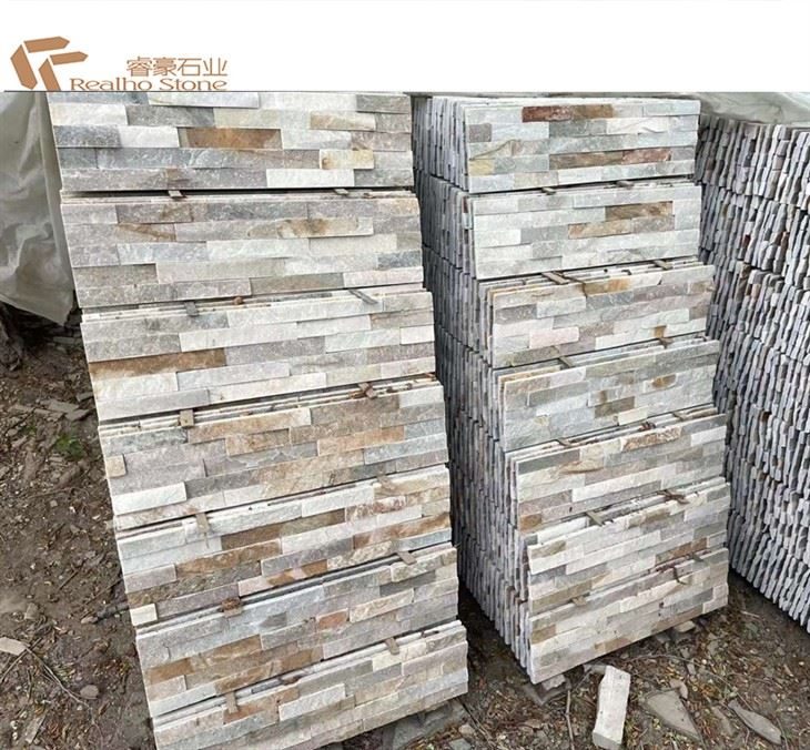 Best Quality Split Surface Wall Cultural Yellow Rusty Slate tiles, the company's own listing photograph