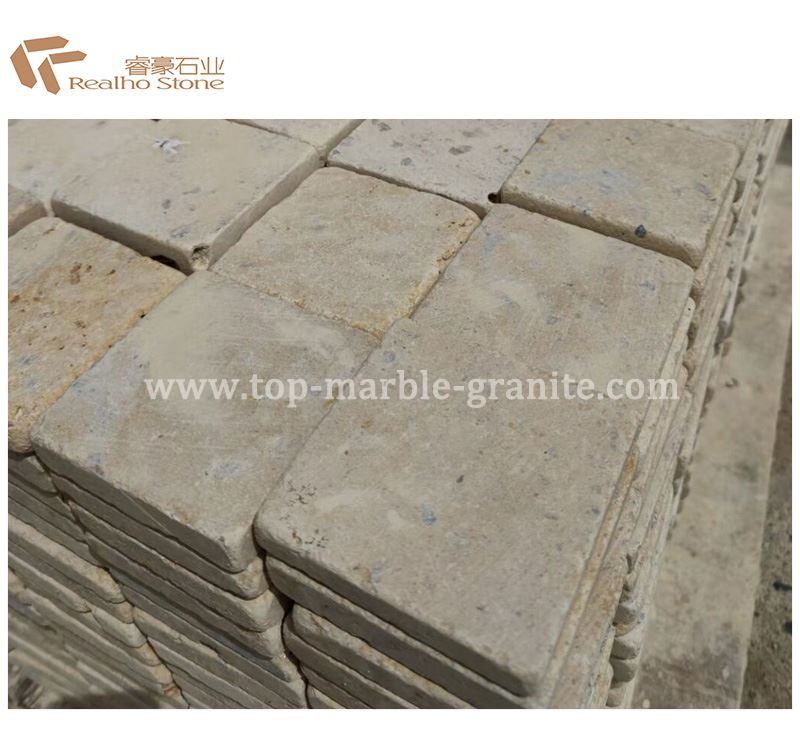 antique yellow limestone, the company's own listing photograph