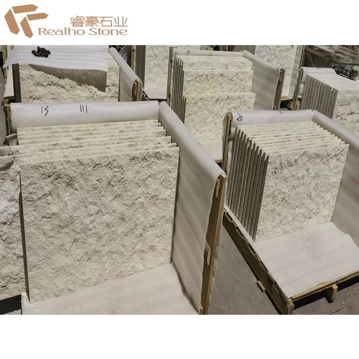 Asian Beige Limestone Exterior Wall Building Limestone, the company's own listing photograph