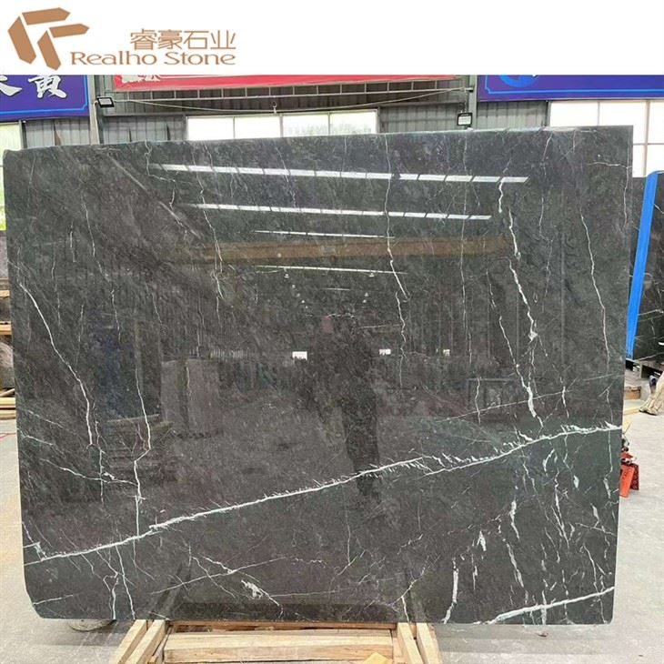 18mm Thick Natural Grey Marble Wyndham Grey Polished Slab Tile For Bathroom Floor, the company's own listing photograph