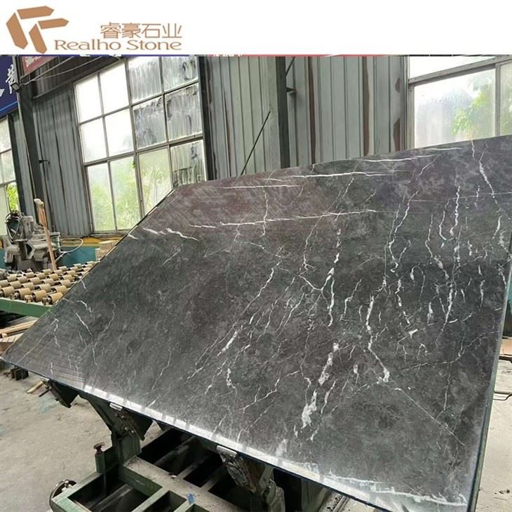 18mm Thick Natural Grey Marble Wyndham Grey Polished Slab Tile For Bathroom Floor, the company's own listing photograph