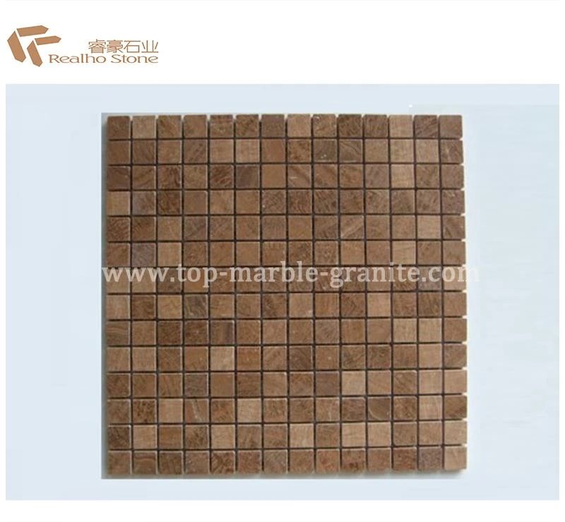 brown mosaic tile, the company's own listing photograph