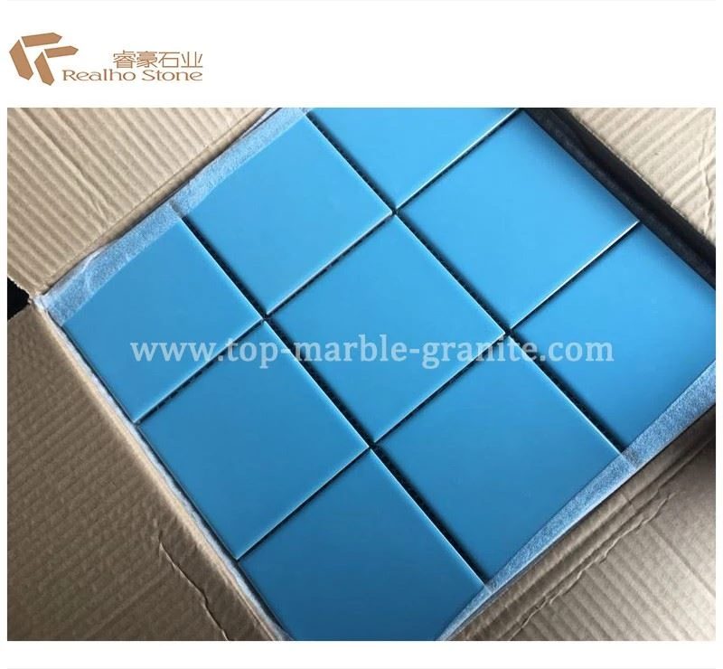 Bule porcelain mosail tile, the company's own listing photograph