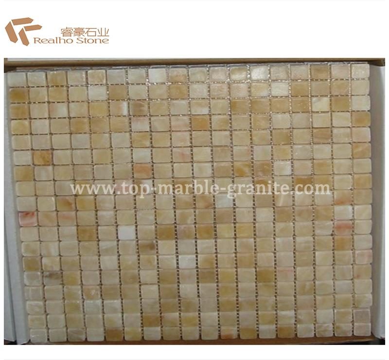 Honey onyx mosaic tile, the company's own listing photograph