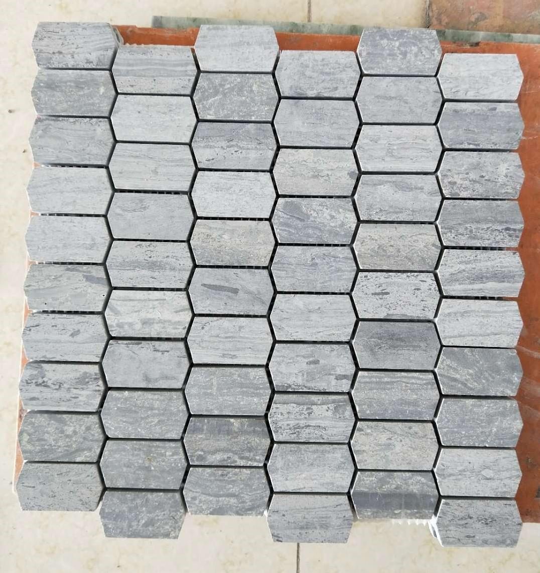 Wooden dark mosaic tile, the company's own listing photograph