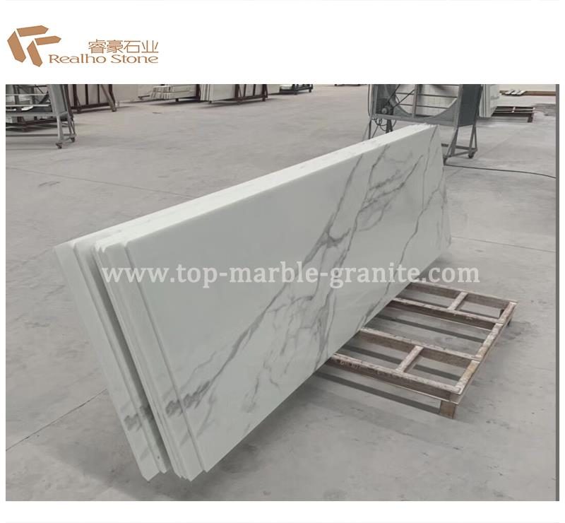 Calacatta white Nano Marble Bar Top, the company's own listing photograph