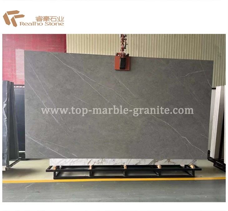 3200x1600 Armani Grey Glossy Honed Sintered Stone Slab Wall Cladding, the company's own listing photograph