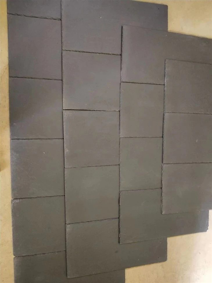 black slate tiles, the company's own listing photograph