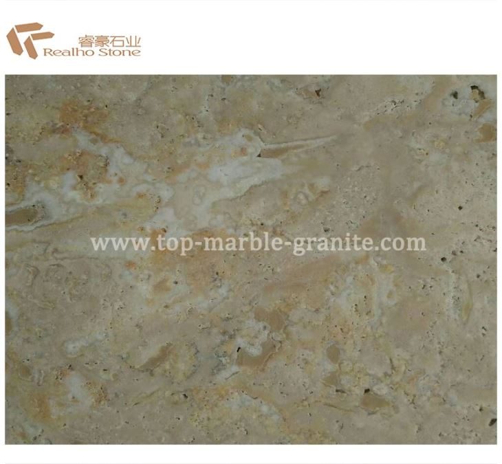 Beige travertine with brushed, the company's own listing photograph