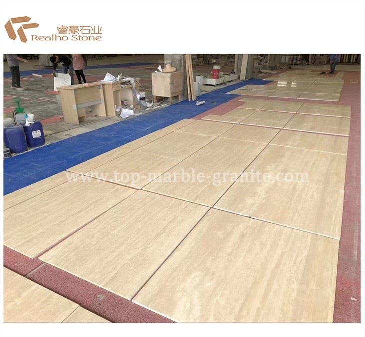 Matted Turkished Travertine Tiles For Wall And Floor Cladding, the company's own listing photograph