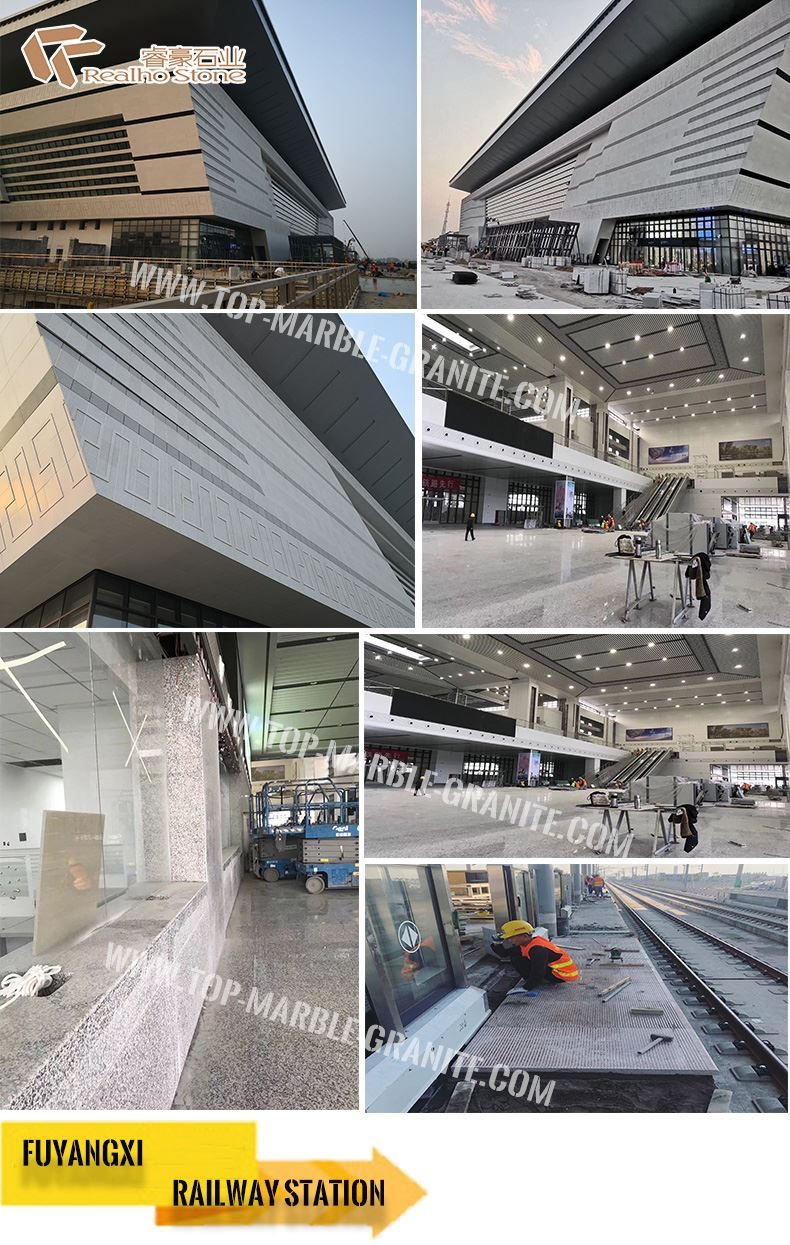 FUYANG XI Railway Station HuBei G603 Granite Projects, a photograph from the company's own pages
