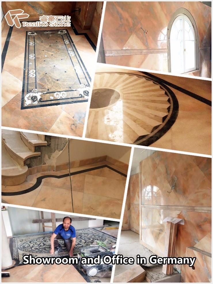 Rosa Portogallo Marble Project in Germany, a photograph from the company's own pages